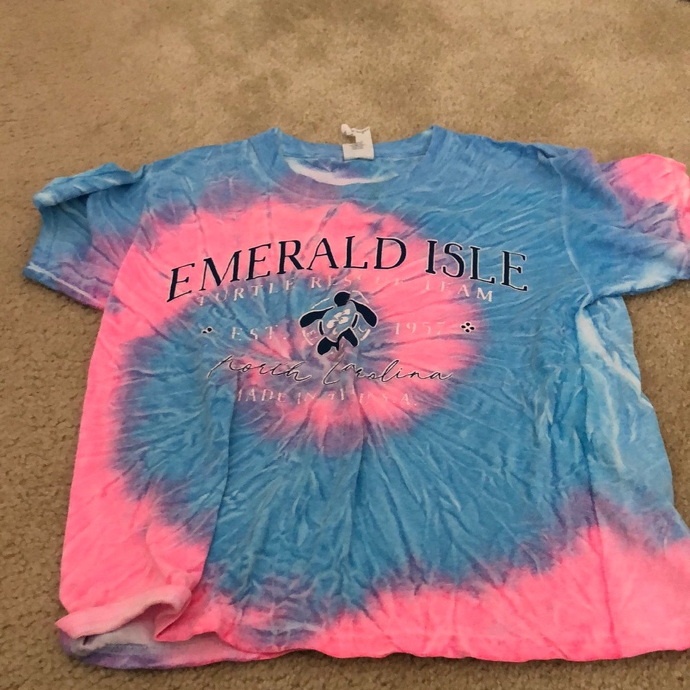 Emerald Isle tie dye shirt